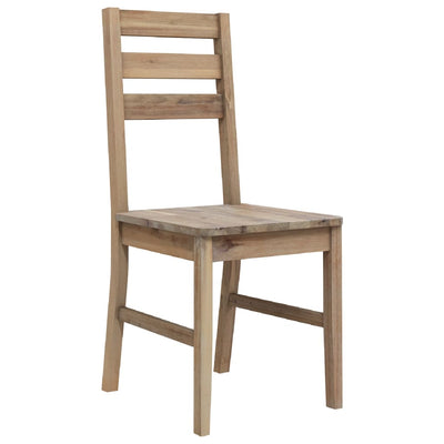 vidaXL Dining Chairs 2 pcs Solid Acacia Wood