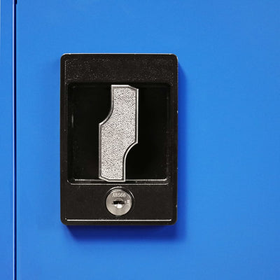 vidaXL Office Cabinet Metal 90x40x140 cm Grey and Blue