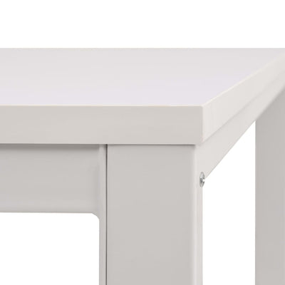 vidaXL Writing Desk 120x60x75 cm Oak and White