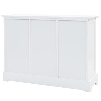 vidaXL Sideboard with 3 Doors MDF and Pinewood 105x35x77.5 cm