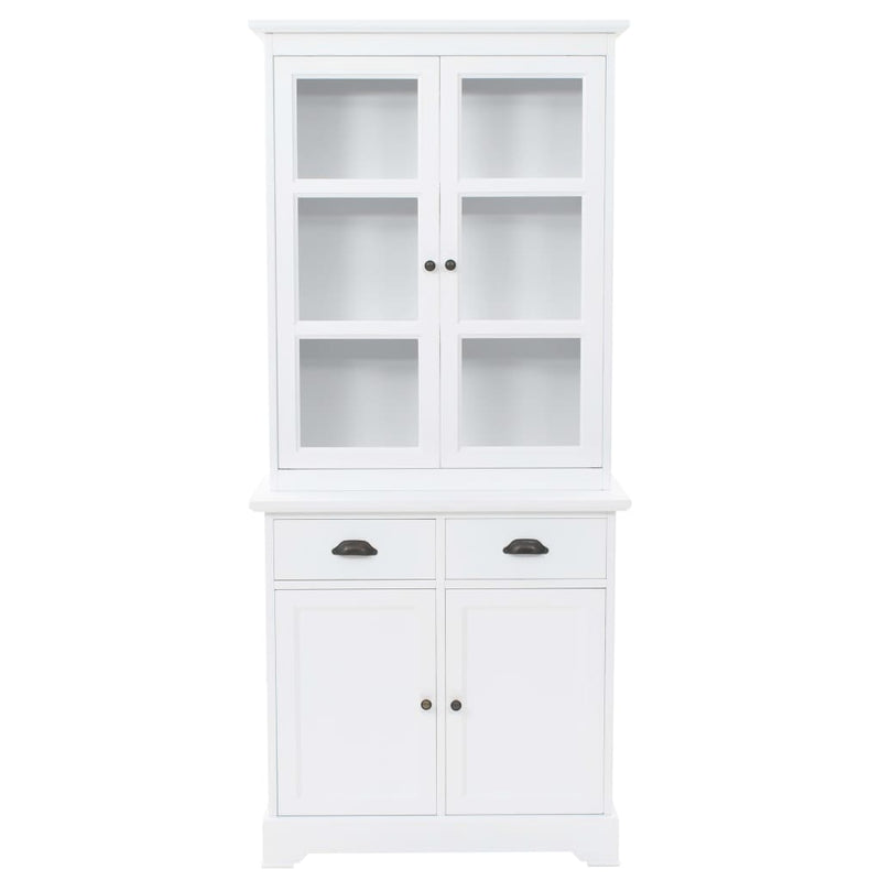 vidaXL Welsh Dresser with 4 Doors MDF and Pinewood 80x40x180 cm