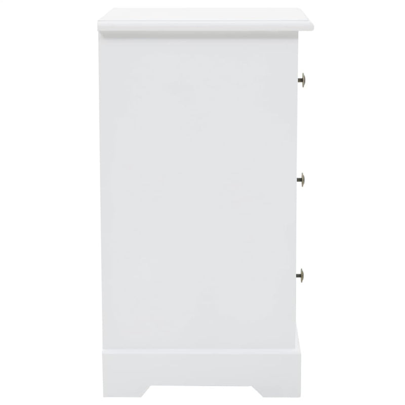 vidaXL Bedside Cabinet MDF and Pinewood 35x32x59 cm