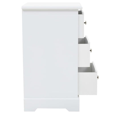 vidaXL Bedside Cabinet MDF and Pinewood 35x32x59 cm