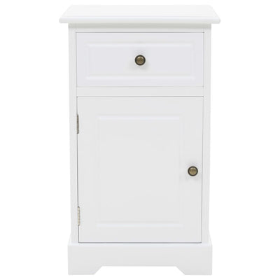 vidaXL Bedside Cabinet MDF and Pinewood 35x32x59 cm