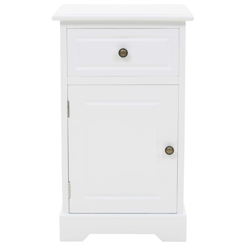 vidaXL Bedside Cabinet MDF and Pinewood 35x32x59 cm