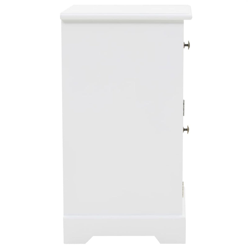 vidaXL Bedside Cabinet MDF and Pinewood 35x32x59 cm