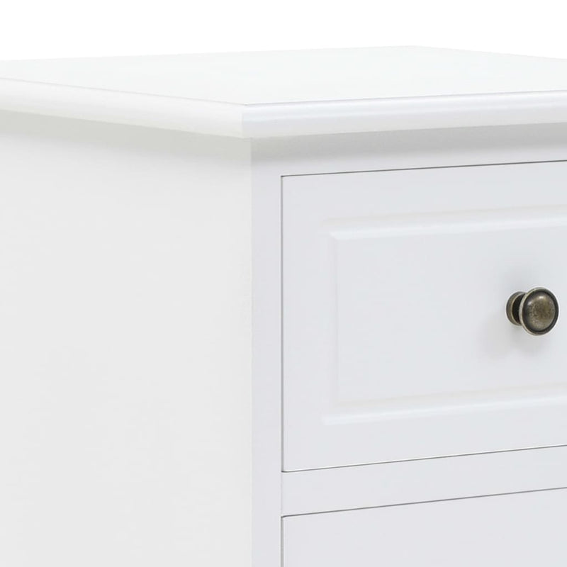 vidaXL Bedside Cabinet MDF and Pinewood 35x32x59 cm
