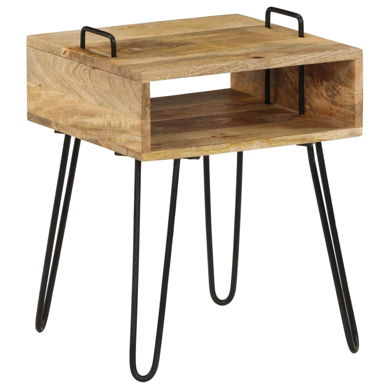 vidaXL Bedside Table Solid Mango Wood 40x34x47 cm