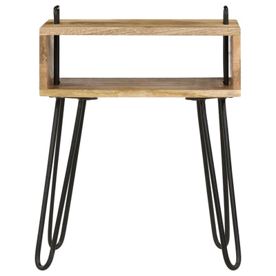 vidaXL Bedside Table Solid Mango Wood 40x34x47 cm
