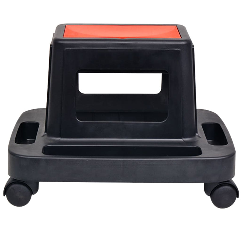 vidaXL Rolling Workshop Stool with Storage 150 kg