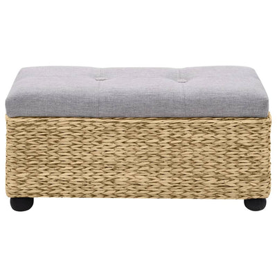 vidaXL Bench Set 2 Pieces Seagrass Brown