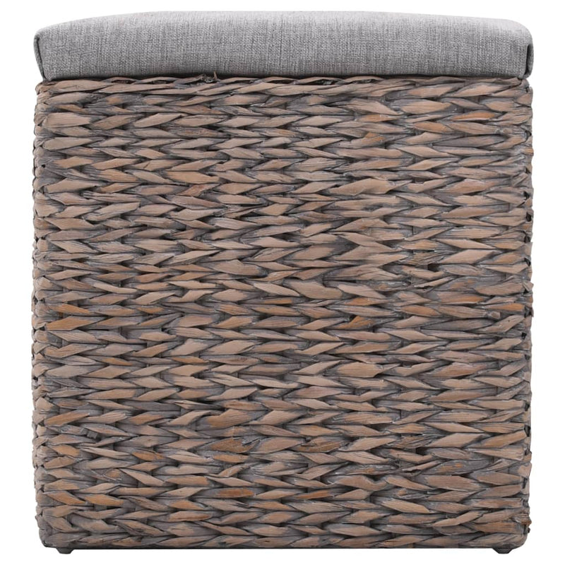 vidaXL Bench with 3 Baskets Seagrass 105x40x42 cm Brown