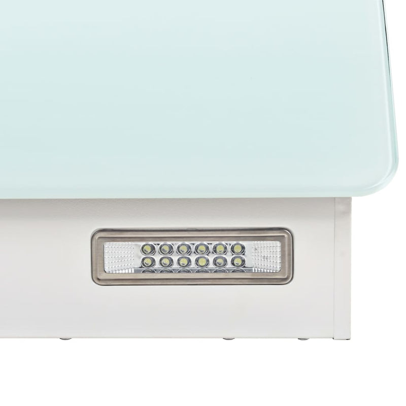 vidaXL Wall Mounted Range Hood Stainless Steel 756 m³/h 90 cm Black