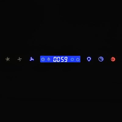 vidaXL Wall Mounted Range Hood Stainless Steel 756 m³/h 90 cm Black