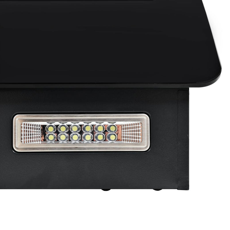 vidaXL Wall Mounted Range Hood Stainless Steel 756 m³/h 90 cm Black