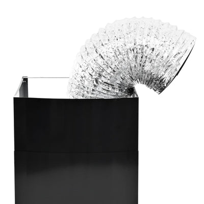 vidaXL Wall Mounted Range Hood Stainless Steel 756 m³/h 90 cm Black