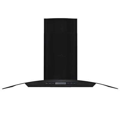 vidaXL Wall Mounted Range Hood Stainless Steel 756 m³/h 90 cm Black