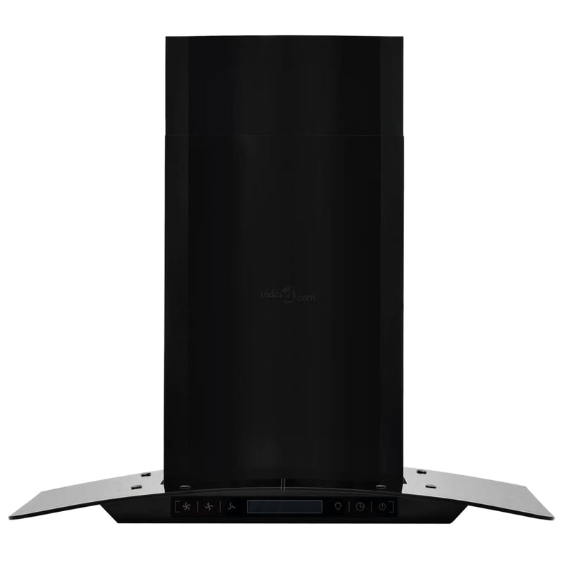 vidaXL Wall Mounted Range Hood Stainless Steel 756 m³/h 60 cm Black