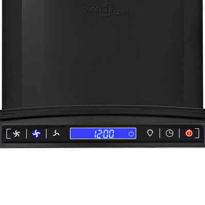 vidaXL Wall Mounted Range Hood Stainless Steel 756 m³/h 60 cm Black