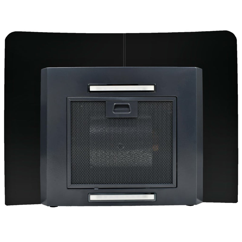 vidaXL Wall Mounted Range Hood Stainless Steel 756 m³/h 60 cm Black