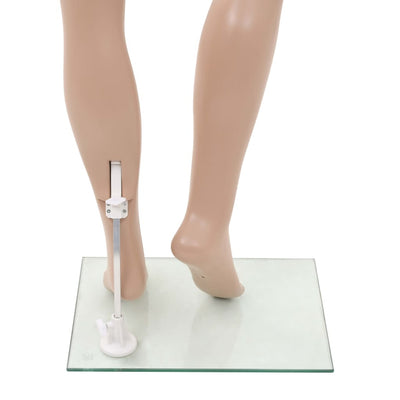 vidaXL Sexy Female Mannequin with Glass Base Beige 180 cm