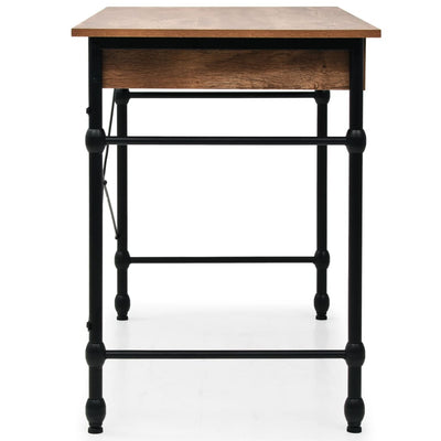 vidaXL Writing Desk with Drawer 110x55x75 cm Oak Colour