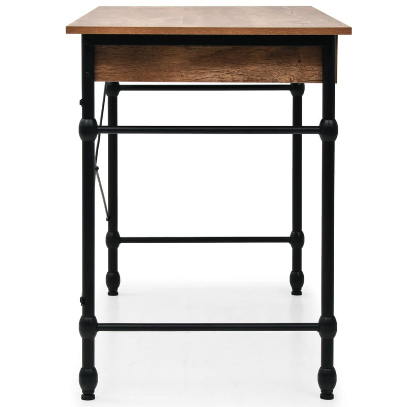 vidaXL Writing Desk with Drawer 110x55x75 cm Oak Colour