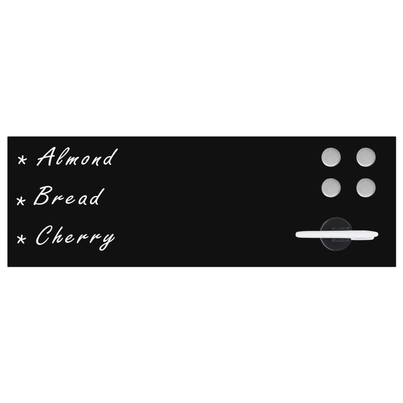 vidaXL Wall Mounted Magnetic Blackboard Glass 100x60 cm