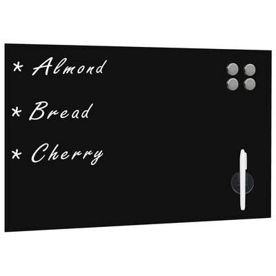 vidaXL Wall Mounted Magnetic Blackboard Glass 100x60 cm