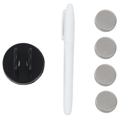 vidaXL Wall Mounted Magnetic Blackboard Glass 100x60 cm