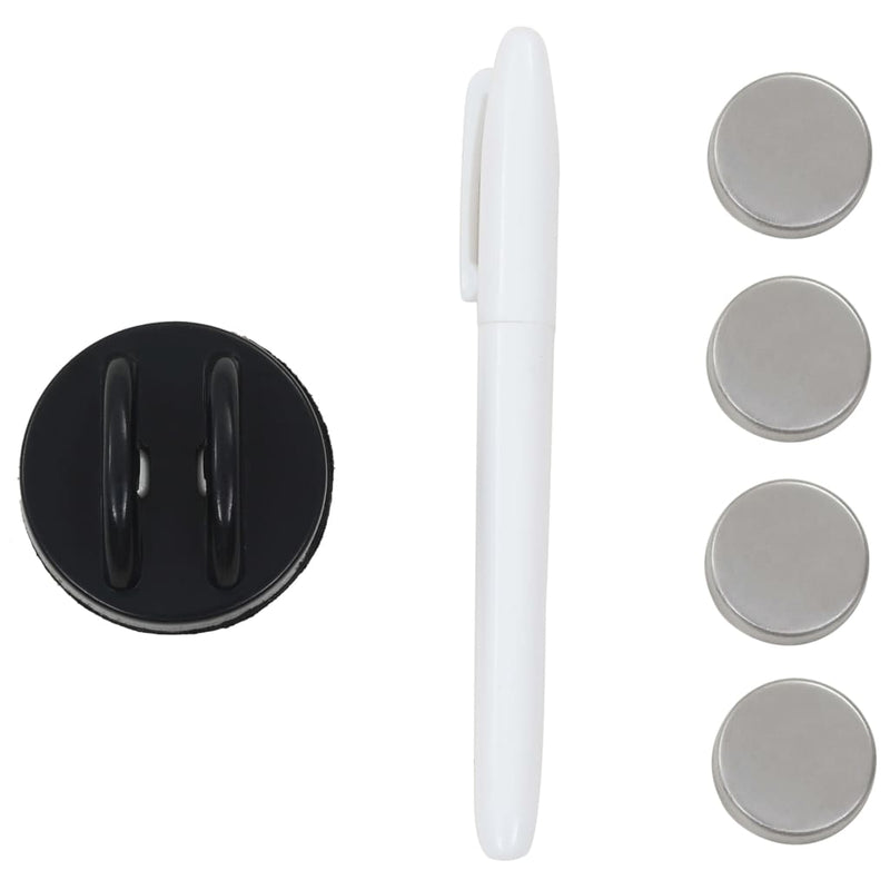 vidaXL Wall Mounted Magnetic Blackboard Glass 100x60 cm