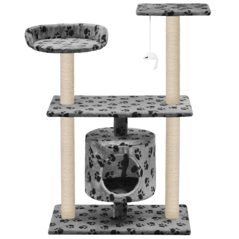 vidaXL Cat Tree with Sisal Scratching Posts 95 cm Dark Blue
