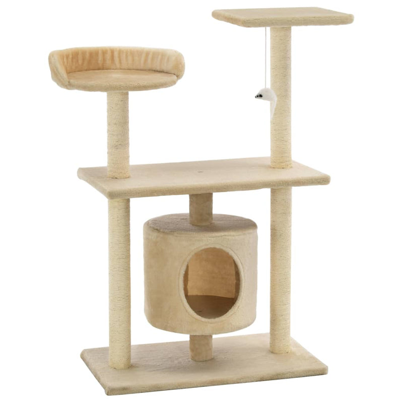 vidaXL Cat Tree with Sisal Scratching Posts 95 cm Dark Blue