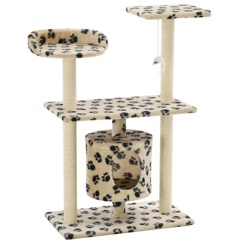 vidaXL Cat Tree with Sisal Scratching Posts 95 cm Dark Blue