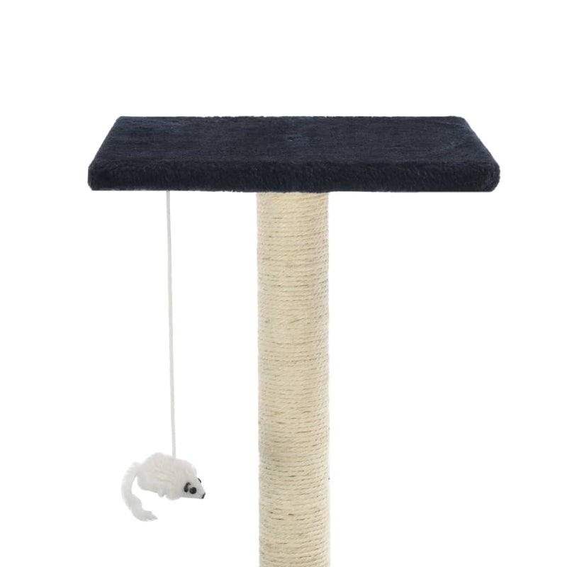 vidaXL Cat Tree with Sisal Scratching Posts 95 cm Dark Blue