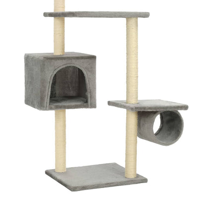 vidaXL Cat Tree with Sisal Scratching Posts 260 cm Dark Blue