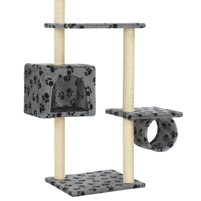 vidaXL Cat Tree with Sisal Scratching Posts 260 cm Dark Blue