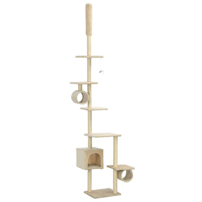vidaXL Cat Tree with Sisal Scratching Posts 260 cm Dark Blue