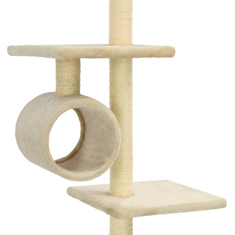 vidaXL Cat Tree with Sisal Scratching Posts 260 cm Dark Blue