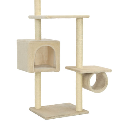 vidaXL Cat Tree with Sisal Scratching Posts 260 cm Dark Blue