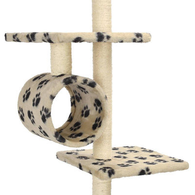 vidaXL Cat Tree with Sisal Scratching Posts 260 cm Dark Blue