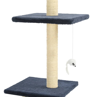 vidaXL Cat Tree with Sisal Scratching Posts 260 cm Dark Blue