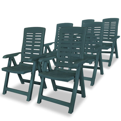 vidaXL 7 Piece Outdoor Dining Set Plastic Anthracite