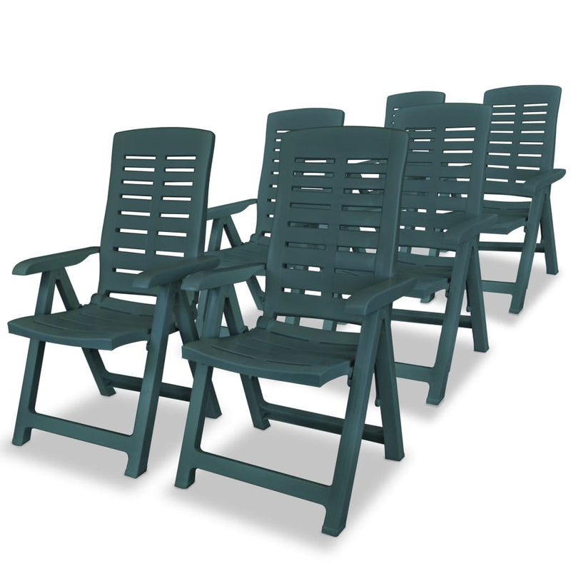 vidaXL 7 Piece Outdoor Dining Set Plastic Anthracite