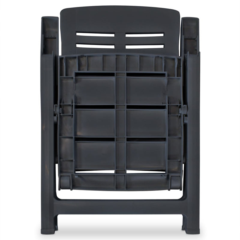 vidaXL 5 Piece Outdoor Dining Set Plastic Anthracite