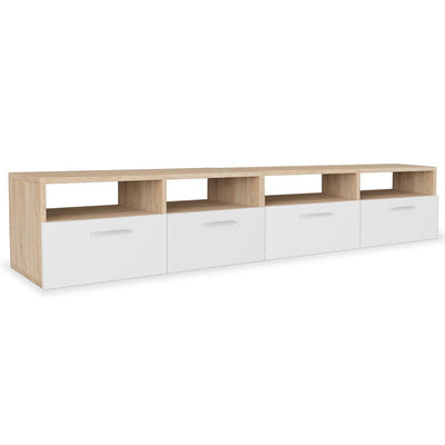 vidaXL TV Cabinets 2 pcs Engineered Wood 95x35x36 cm Oak