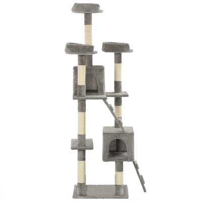 vidaXL Cat Tree with Sisal Scratching Posts 170 cm Beige