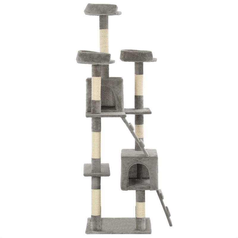 vidaXL Cat Tree with Sisal Scratching Posts 170 cm Beige