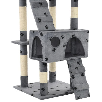 vidaXL Cat Tree with Sisal Scratching Posts 170 cm Beige