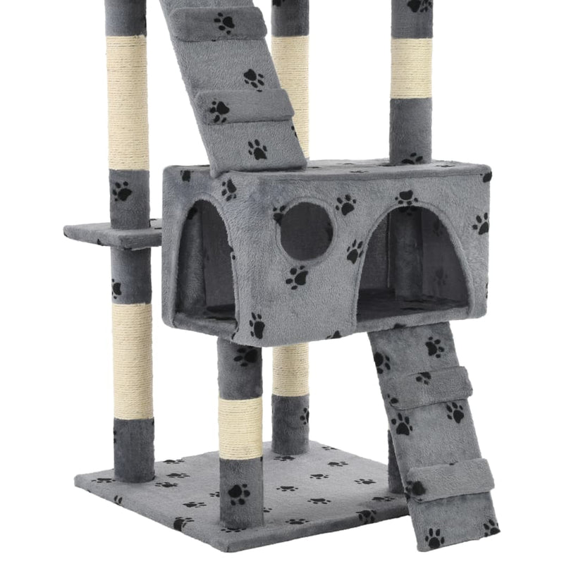 vidaXL Cat Tree with Sisal Scratching Posts 170 cm Beige